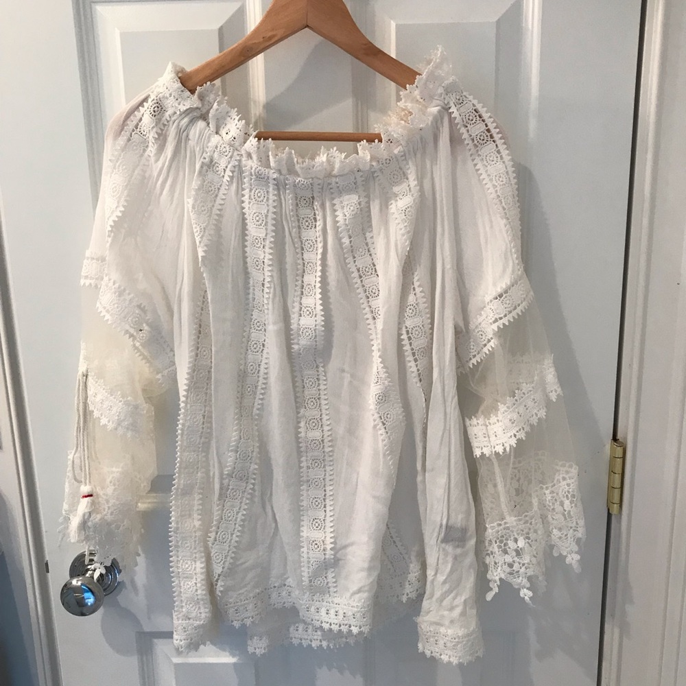 Off the shoulder dress/swimsuit cover